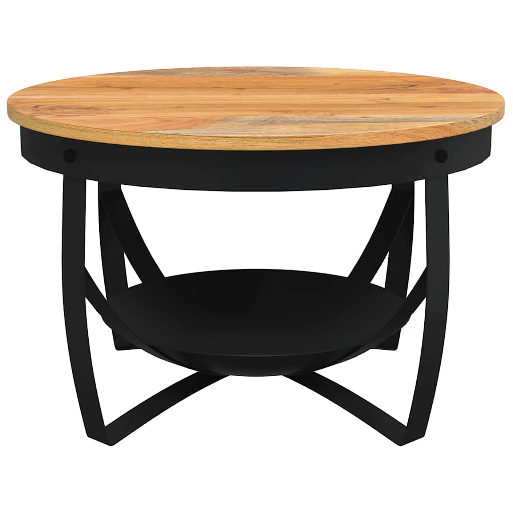 Măsuță de cafea, Ø68 x 43 cm, lemn masiv de acacia