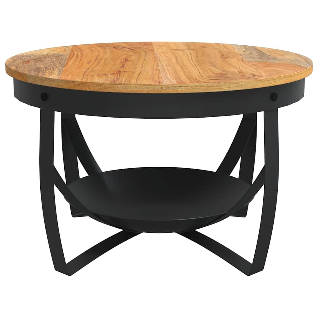 Măsuță de cafea, Ø68 x 43 cm, lemn masiv de acacia