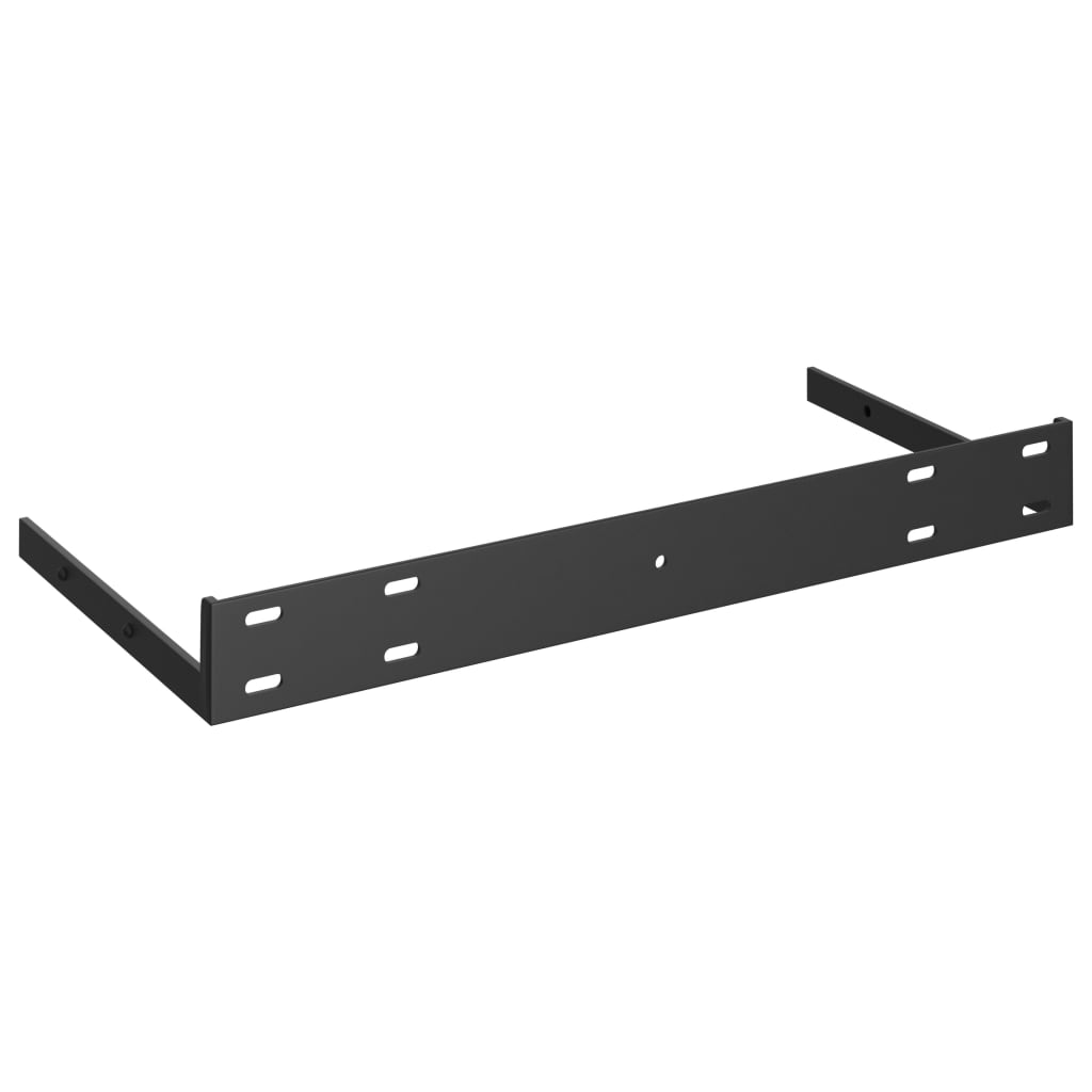 Raft de perete suspendat, alb extralucios, 50x23x3,8 cm, MDF