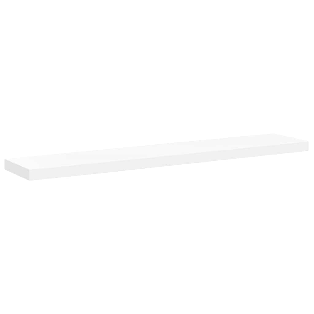 Raft de perete suspendat, alb, 120x23,5x3,8 cm, MDF