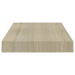 Rafturi de perete suspendate, 4 buc., stejar, 40x23x3,8 cm, MDF