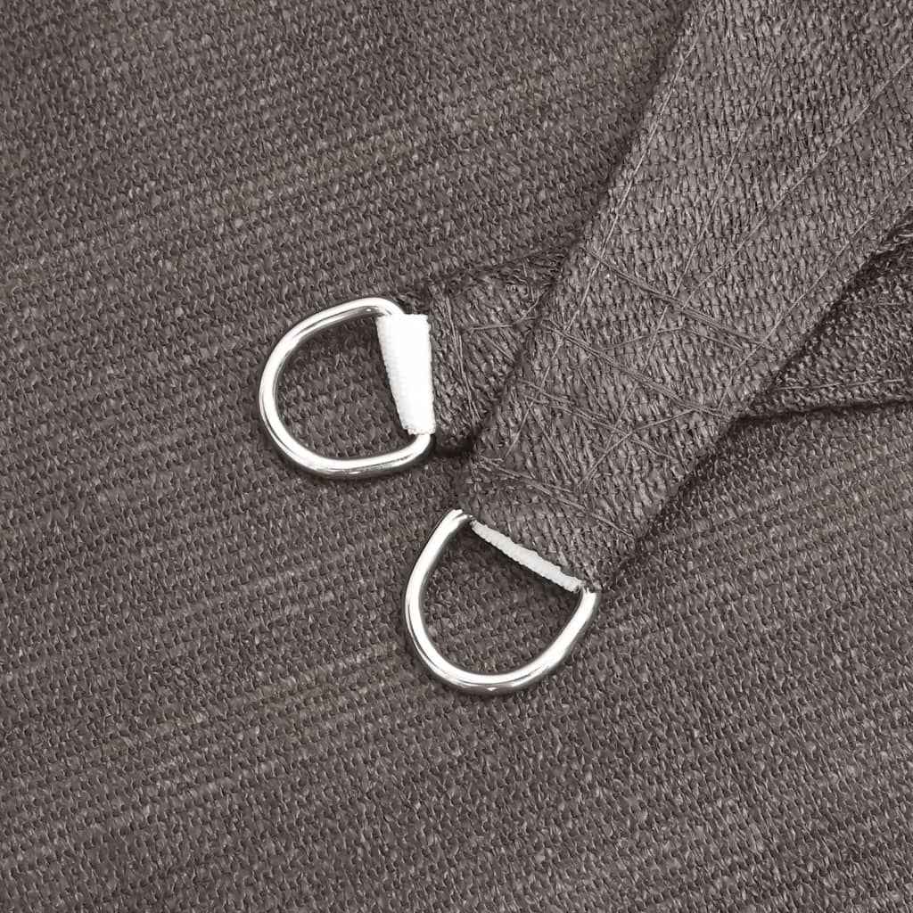 Pânză parasolar, antracit, 4,5 x 4,5 m, HDPE, 160 g/m²