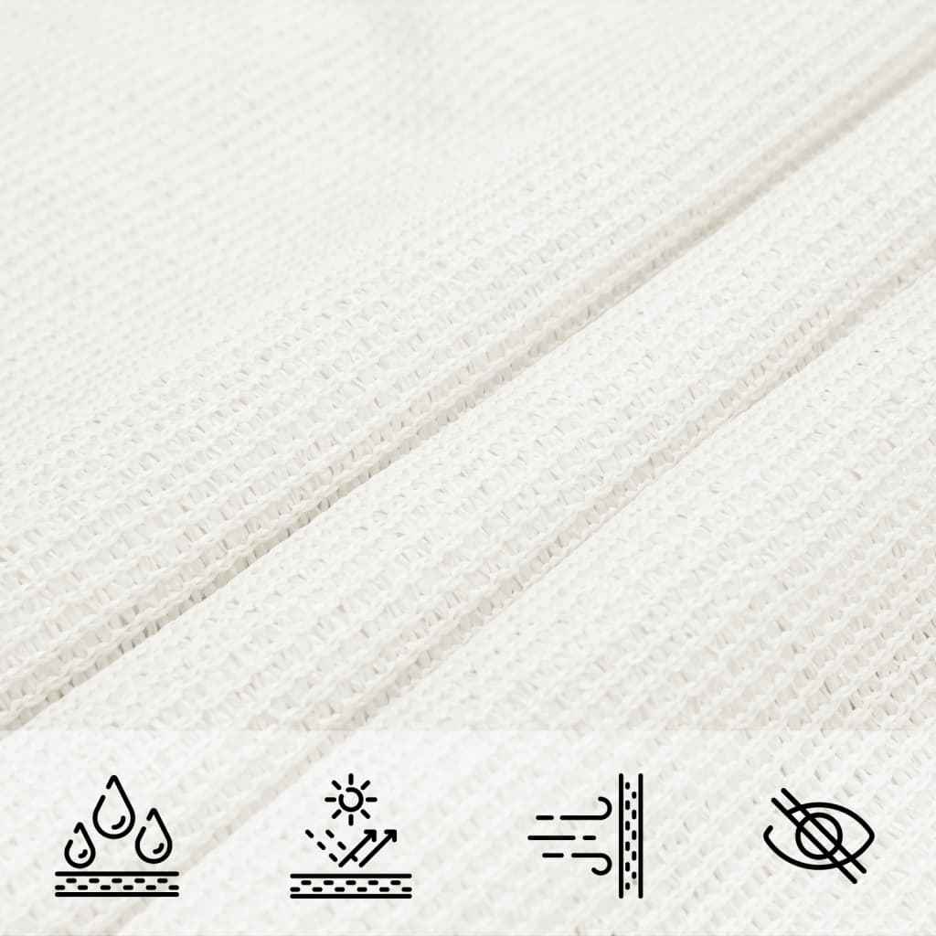 Pânză parasolar, alb, 4 x 4 m, HDPE, 160 g/m²