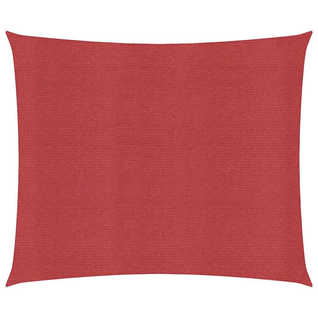 Pânză parasolar, roșu, 4,5x4,5 m, HDPE, 160 g/m²