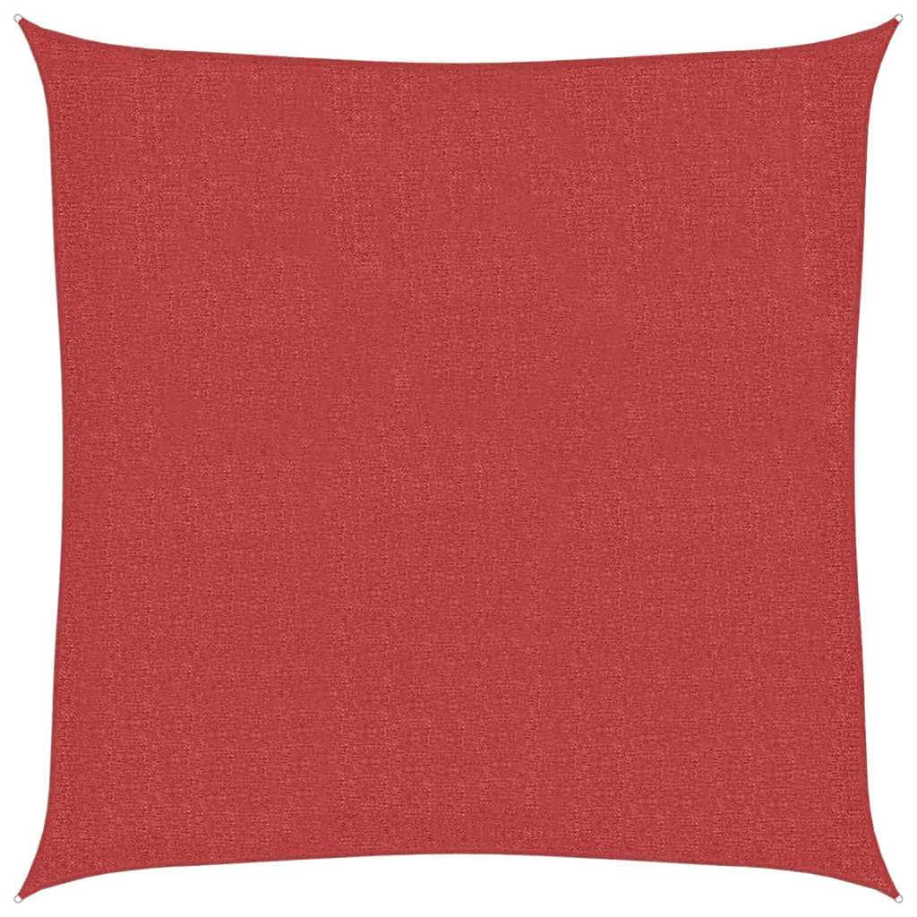 Pânză parasolar, roșu, 7x7 m, HDPE, 160 g/m²