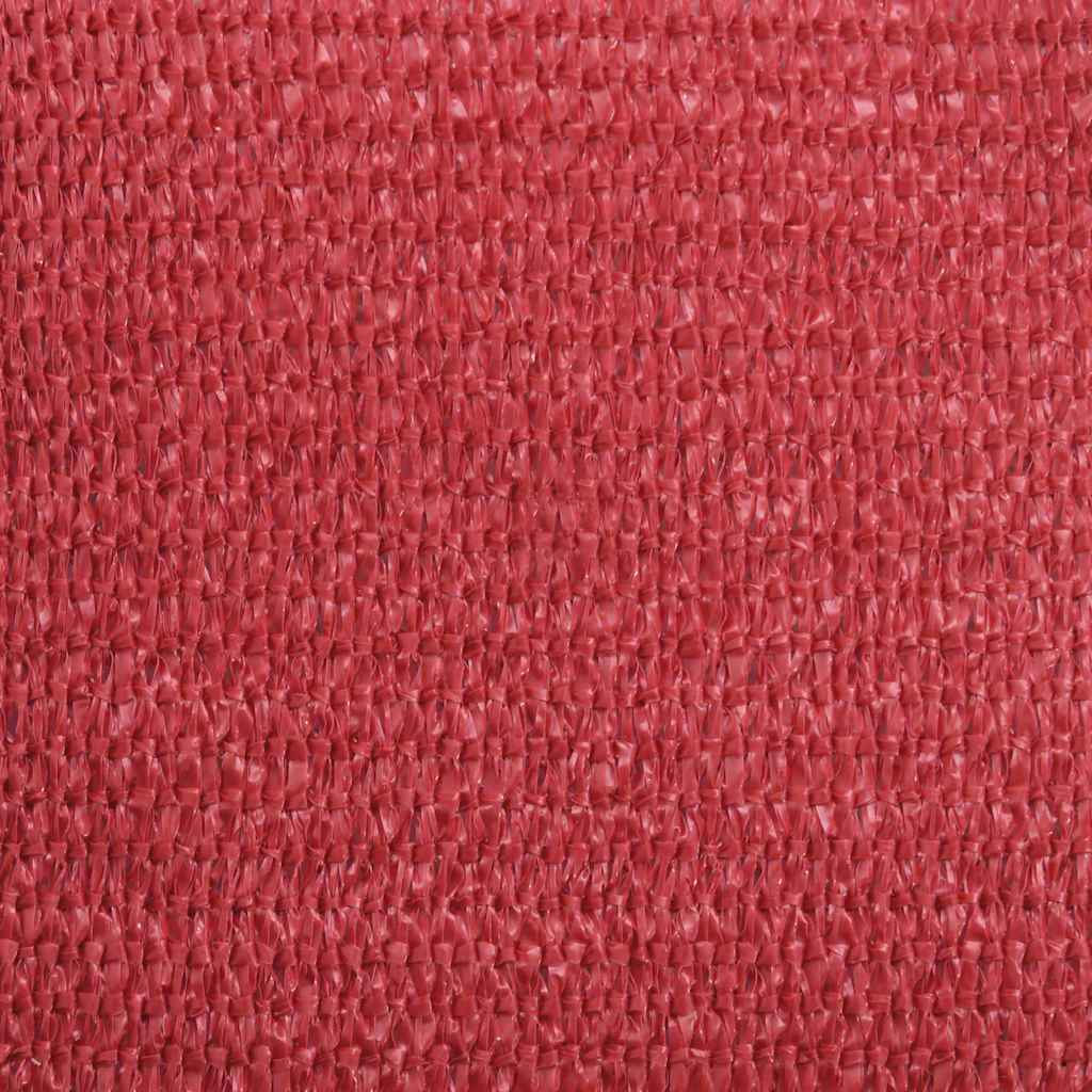Pânză parasolar, roșu, 3,5x3,5x4,9 m, HDPE, 160 g/m²