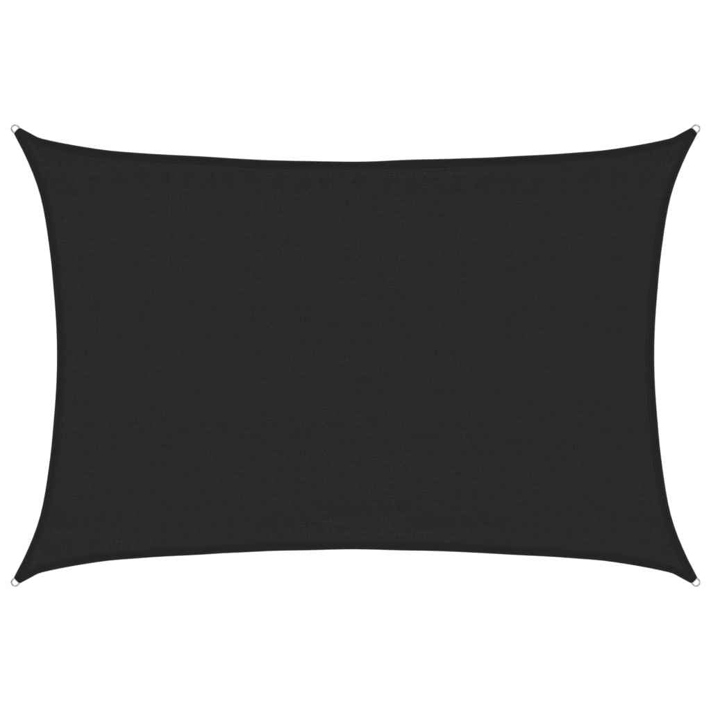 Pânză parasolar, negru, 3,5x4,5 m, HDPE, 160 g/m²