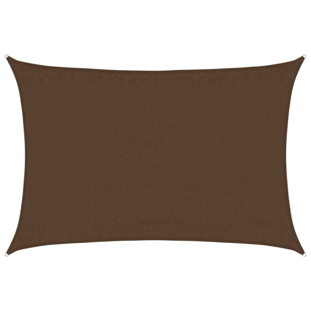 Pânză parasolar, maro, 3,5x5 m, HDPE, 160 g/m²