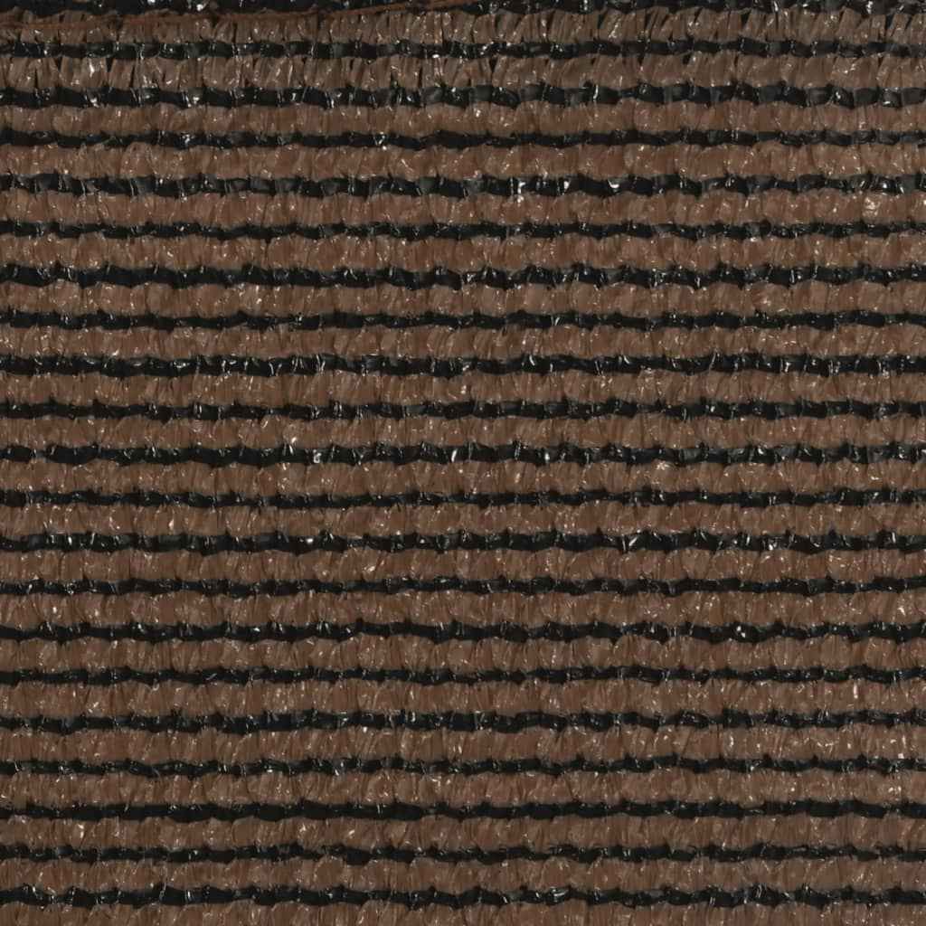 Pânză parasolar, maro, 5x5x5 m, HDPE, 160 g/m²