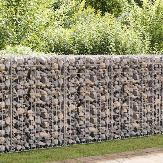Perete gabion cu capace, 300 x 30 x 100 cm, oțel galvanizat