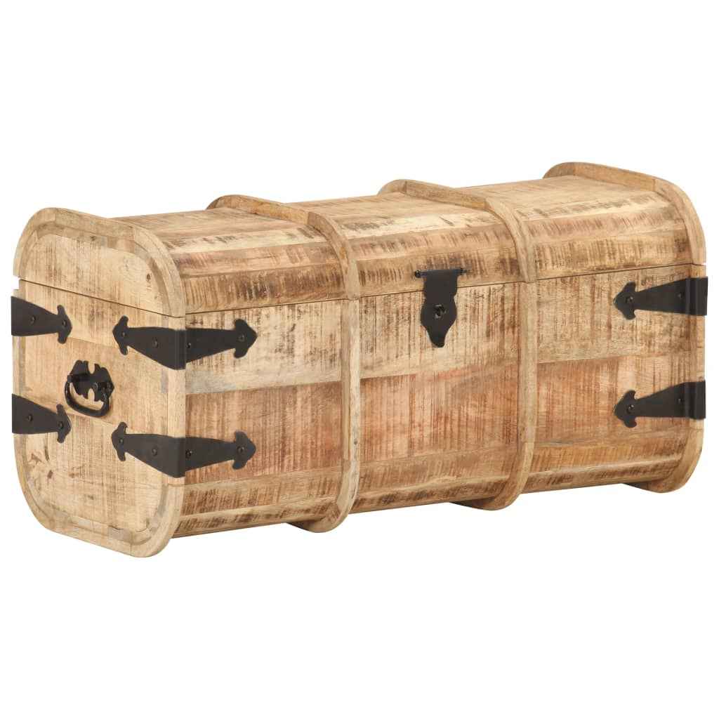 Cufere de depozitare, 2 piese, lemn masiv de mango