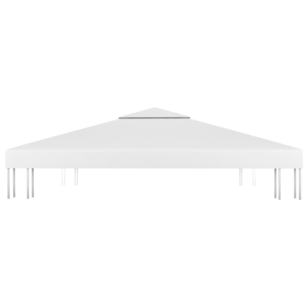 Acoperiș de pavilion cu 2 niveluri, alb, 3x3 m, 310 g/m²