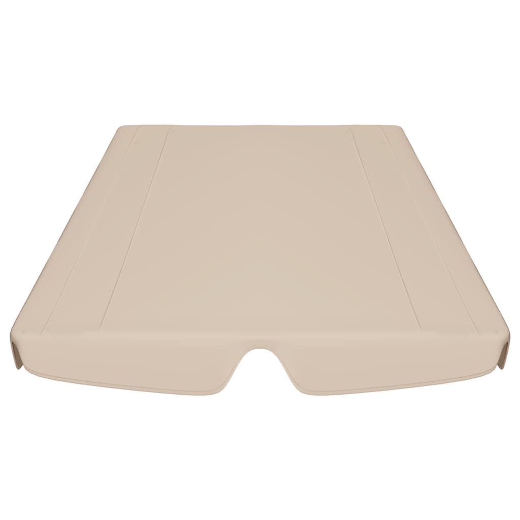 Copertină de rezervă leagăn grădină, bej, 188/168x145/110cm