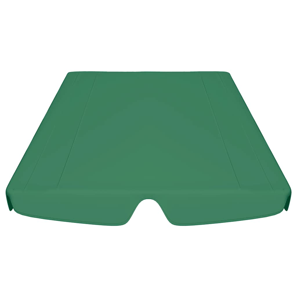 Copertină de rezervă leagăn grădină, verde, 188/168x145/110cm