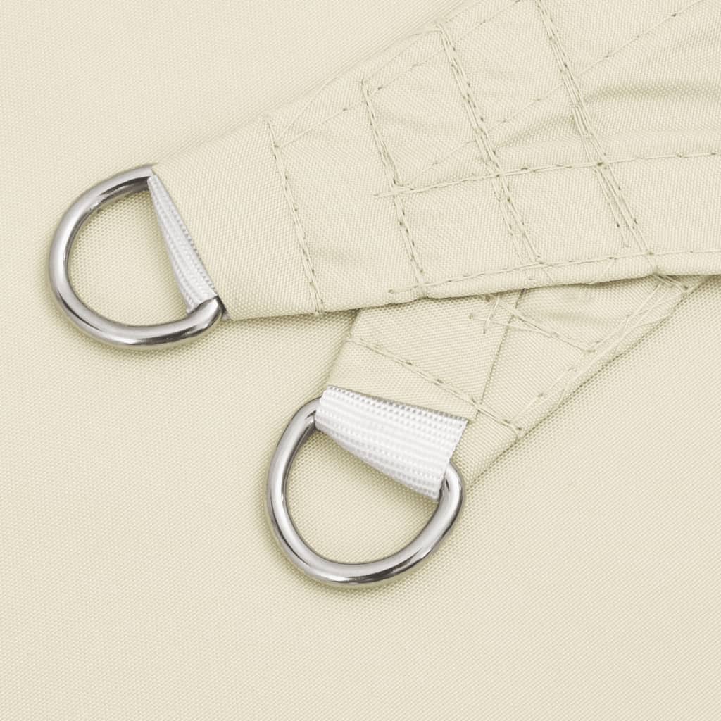 Parasolar, crem, 7x7 m, țesătură oxford, pătrat