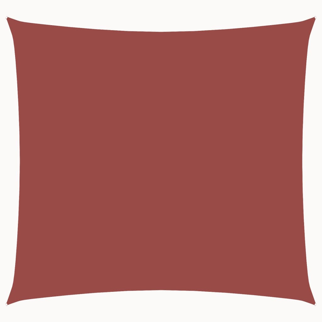 Parasolar, cărămiziu, 6x6 m, țesătură oxford, pătrat