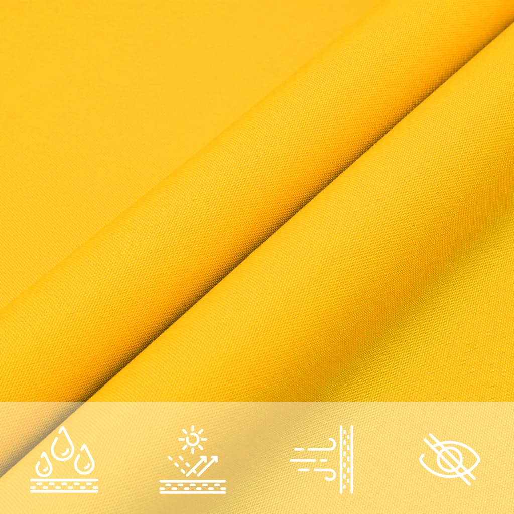 Parasolar, galben, 5x5 m, țesătură oxford, pătrat
