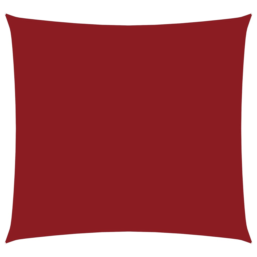 Parasolar, roșu, 3,6x3,6 m, țesătură oxford, pătrat