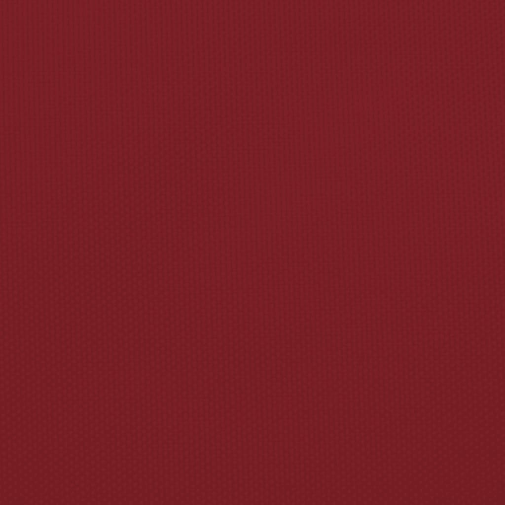 Parasolar, roșu, 5x7x7 m, țesătură oxford, triunghiular