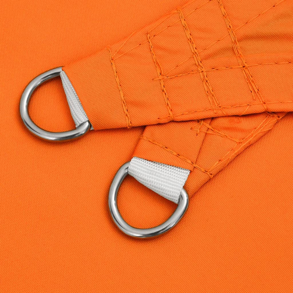 Parasolar, portocaliu, 4x5x5 m, țesătură oxford, triunghiular