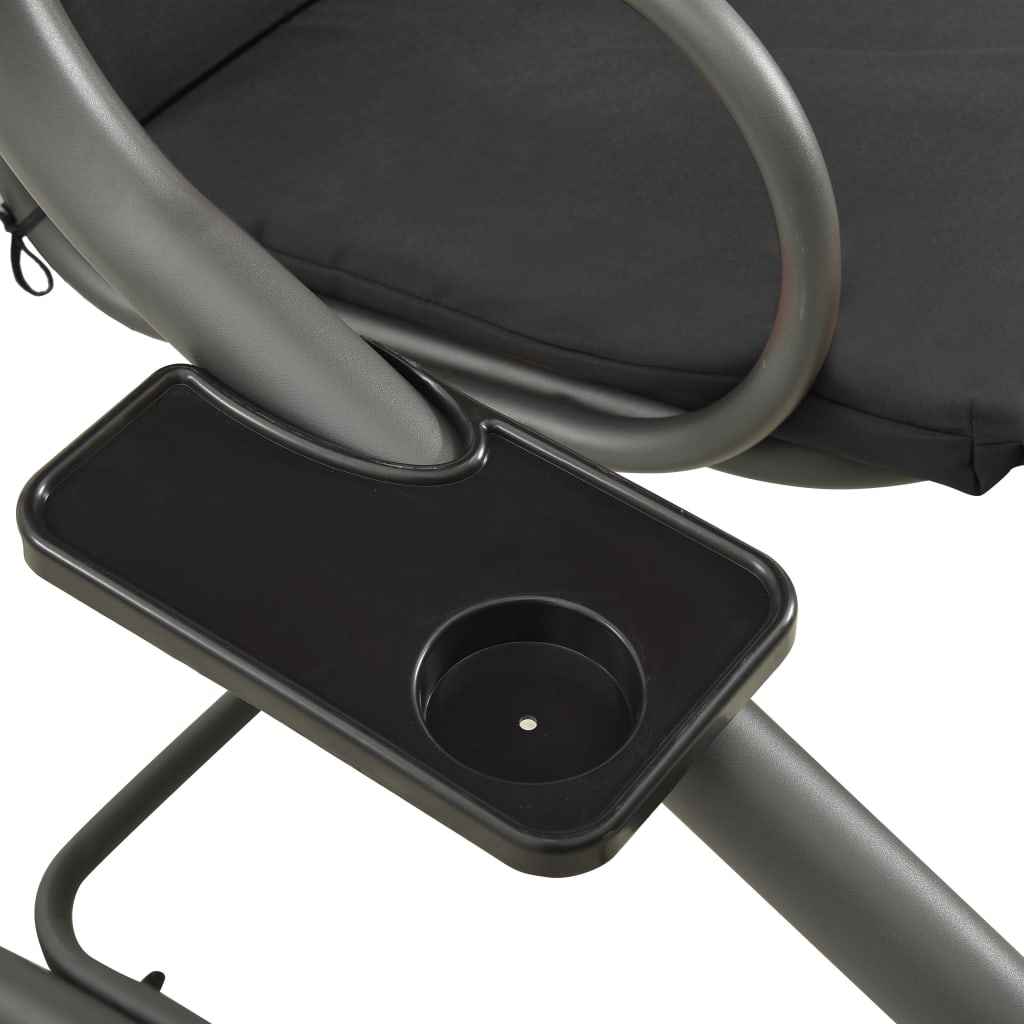 Balansoar de exterior cu copertină, antracit