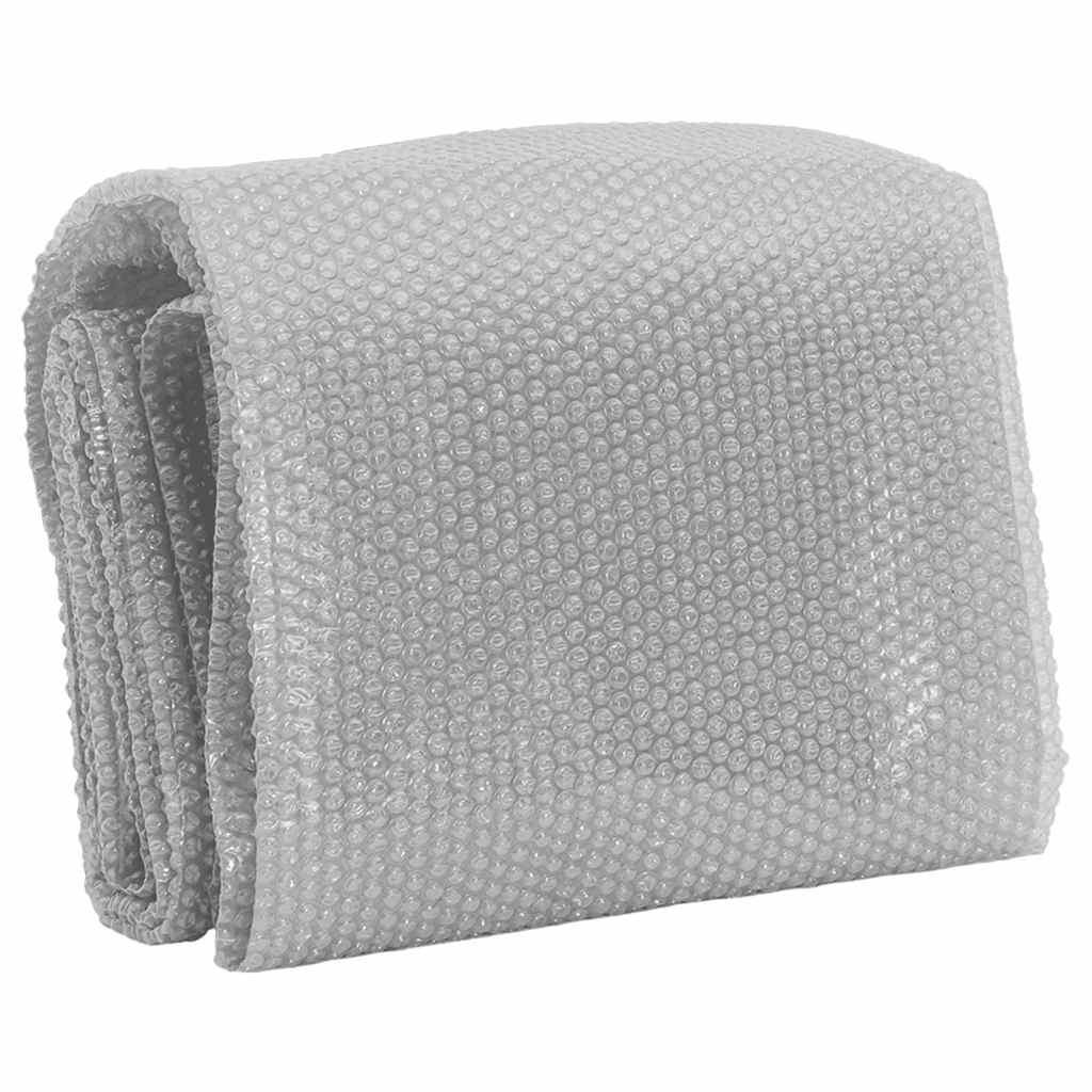 Folie solară plutitoare de piscină, gri, 455 cm, PE