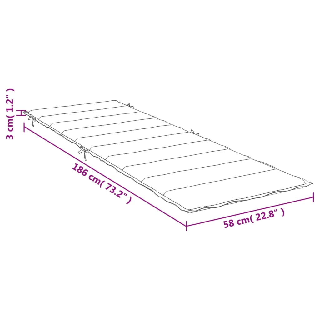 Pernă de șezlong, gri, 186x58x3 cm, textil oxford