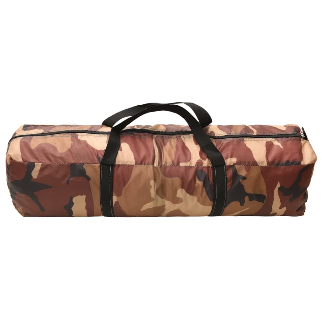 Cort de petrecere cu LED și 4 pereți, camuflaj, 3,6x3,6x2,3 m