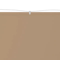 Copertină verticală, gri taupe, 140x420 cm, țesătură oxford