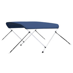 Parasolar barcă Bimini cu 2 arcuri, bleumarin, 150x120x110 cm