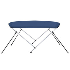 Parasolar barcă Bimini cu 2 arcuri, bleumarin, 150x120x110 cm