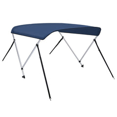 Parasolar barcă Bimini cu 2 arcuri, bleumarin, 150x120x110 cm