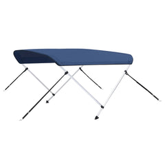 Parasolar barcă Bimini cu 2 arcuri, bleumarin, 180x130x110 cm