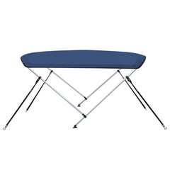 Parasolar barcă Bimini cu 2 arcuri, bleumarin, 180x130x110 cm