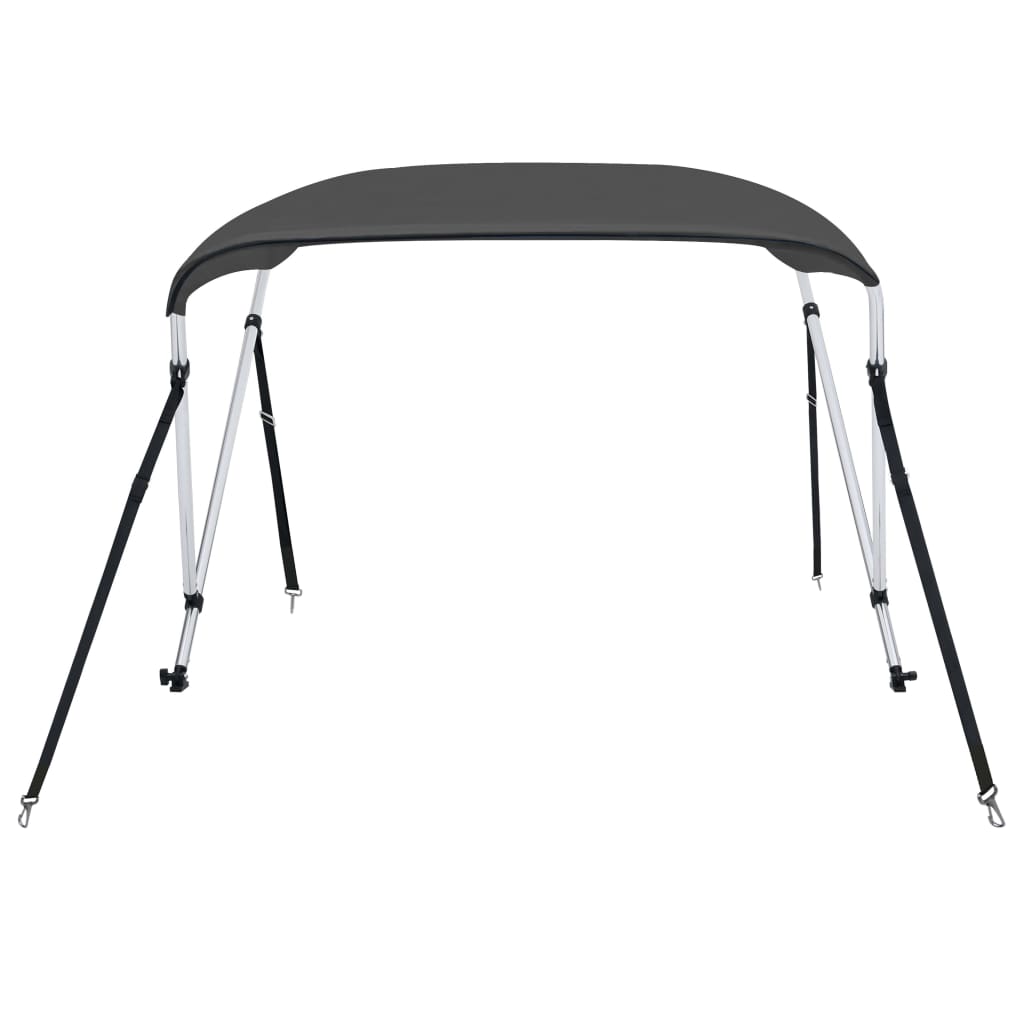 Parasolar barcă Bimini cu 2 arcuri, antracit, 150x120x110 cm