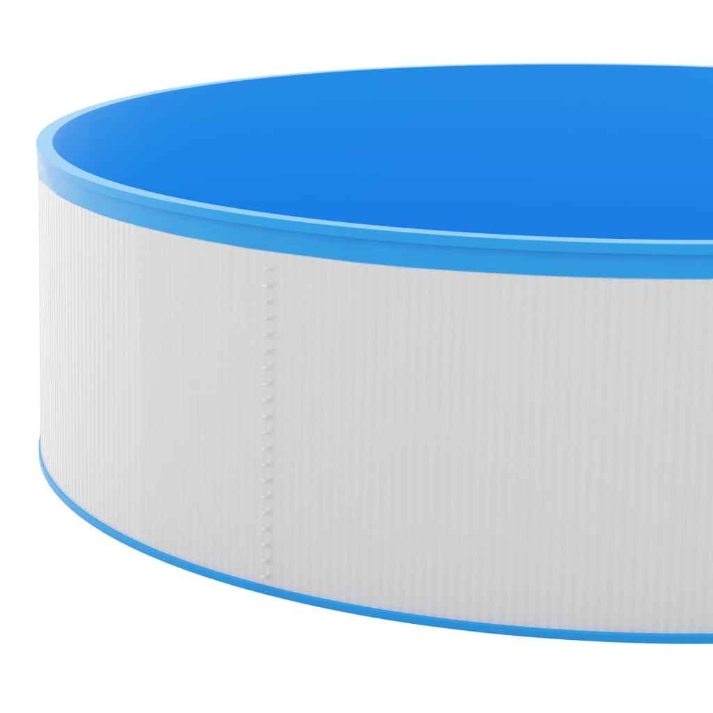 Piscină cu valuri, alb, 350x90 cm