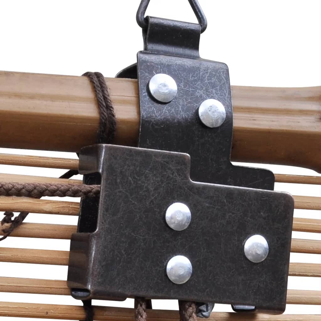 Jaluzele din bambus tip rulou, 2 buc., maro, 80 x 160 cm