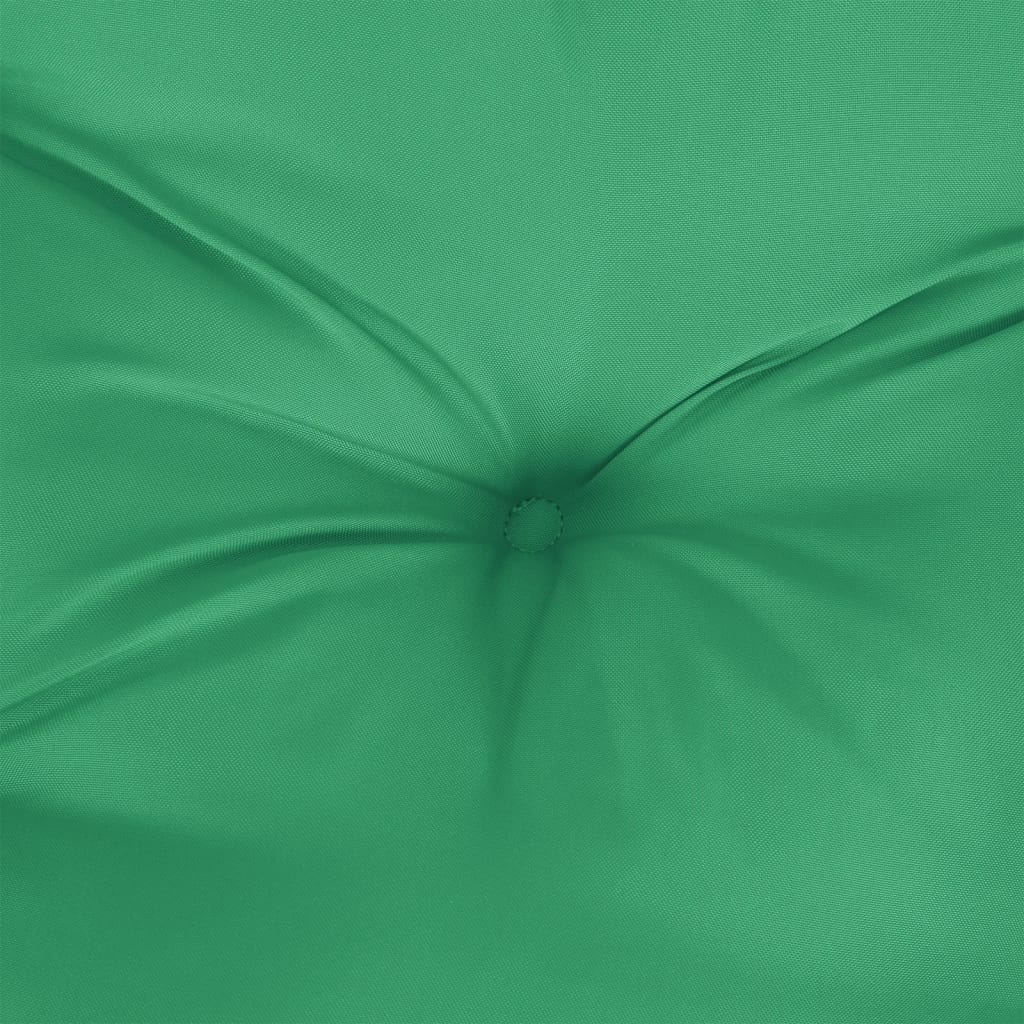 Pernă de paleți, verde, 50x50x12 cm, material textil