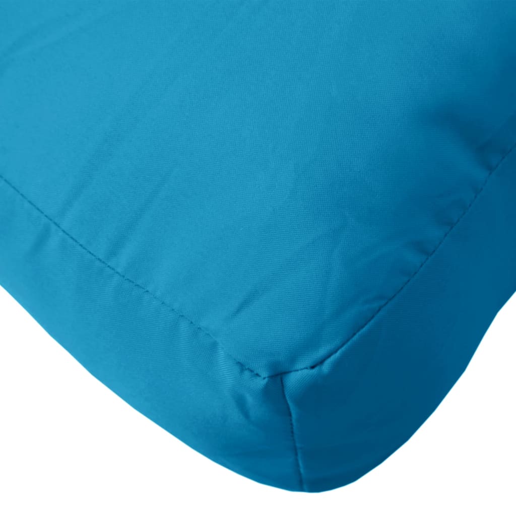 Pernă de paleți, albastru, 60x60x12 cm, material textil