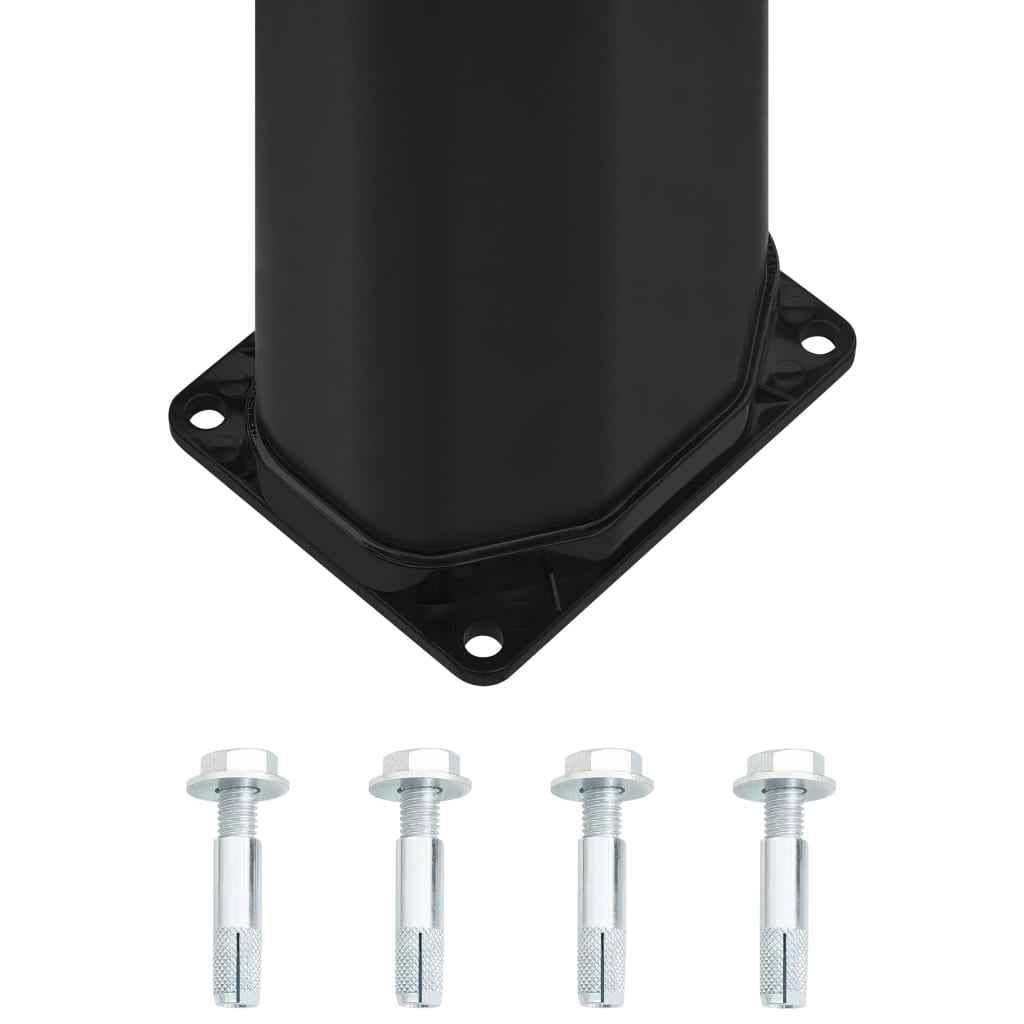 Duș solar de exterior cu cap de duș și robinet, negru, 35 L