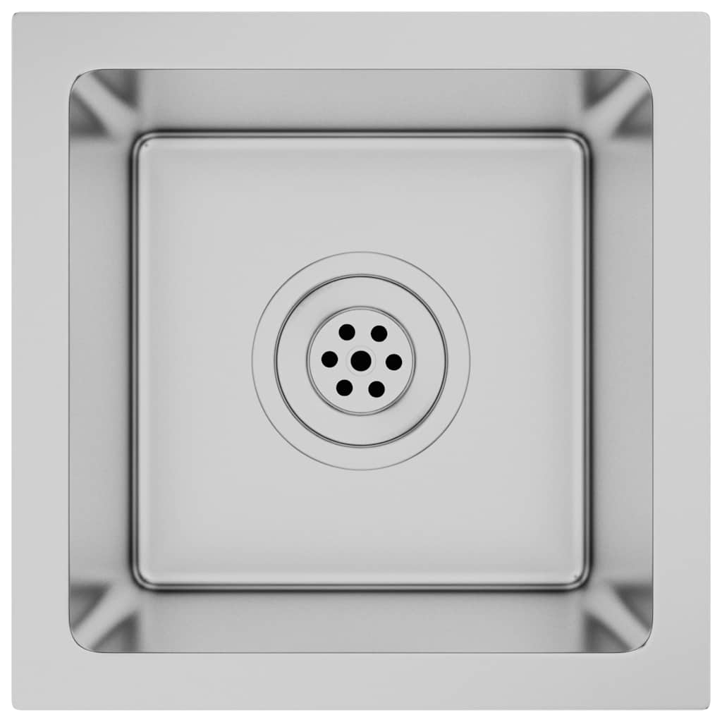 Chiuvetă de bucătărie lucrată manual, oțel inoxidabil