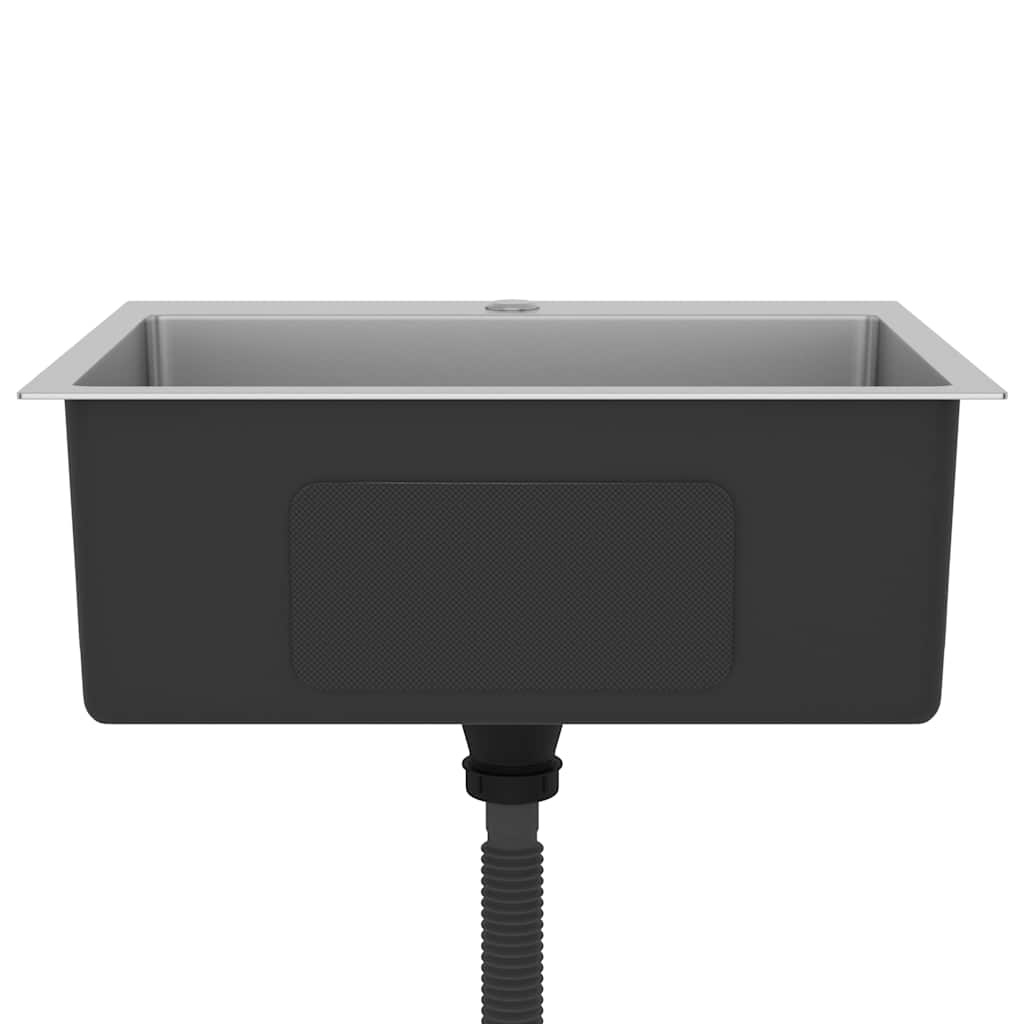 Chiuvetă de bucătărie lucrată manual, oțel inoxidabil