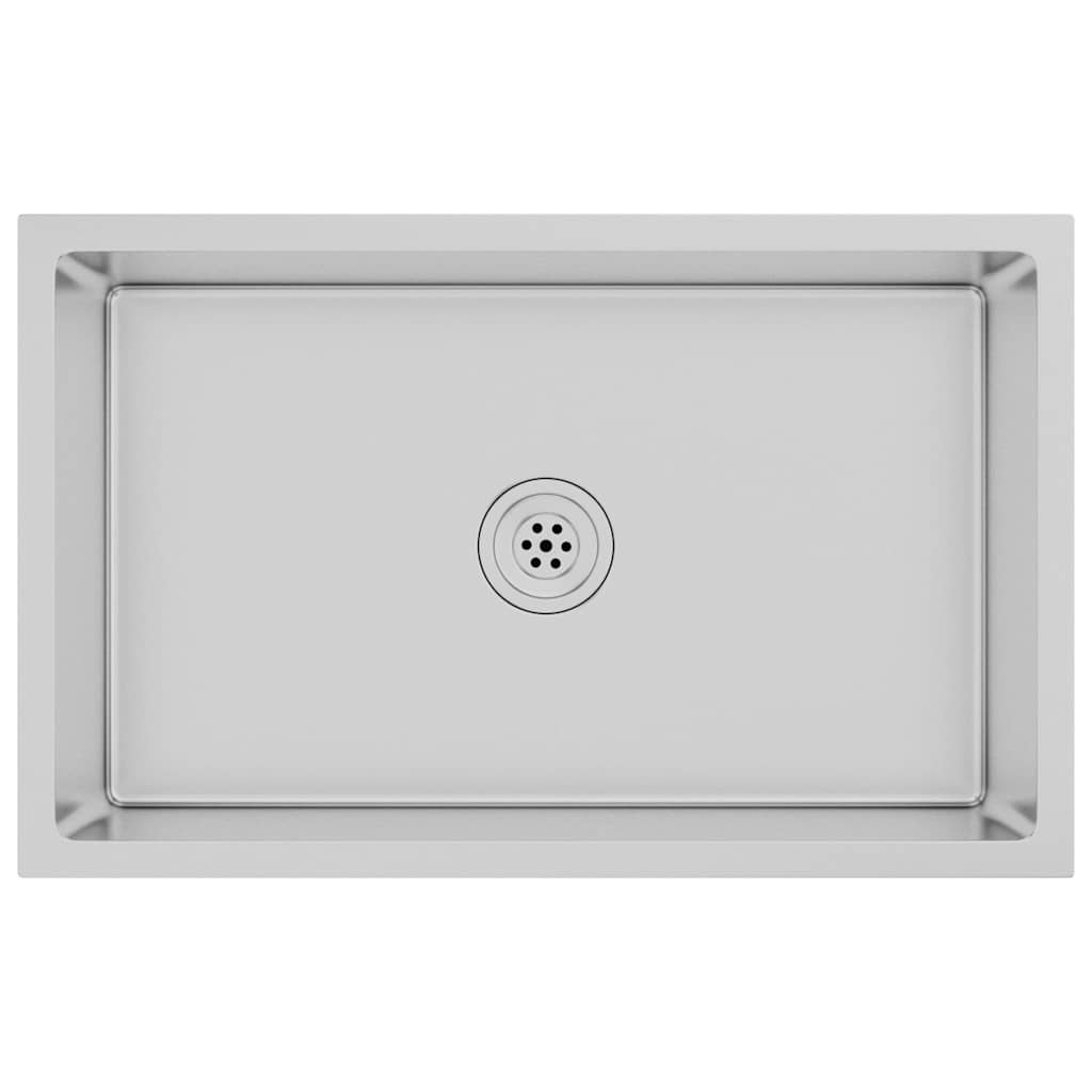 Chiuvetă de bucătărie lucrată manual, oțel inoxidabil