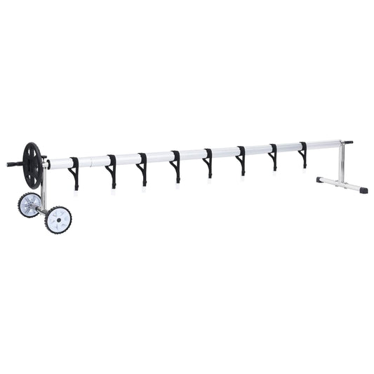 Derulator prelată de piscină cu bază din oțel inoxidabil