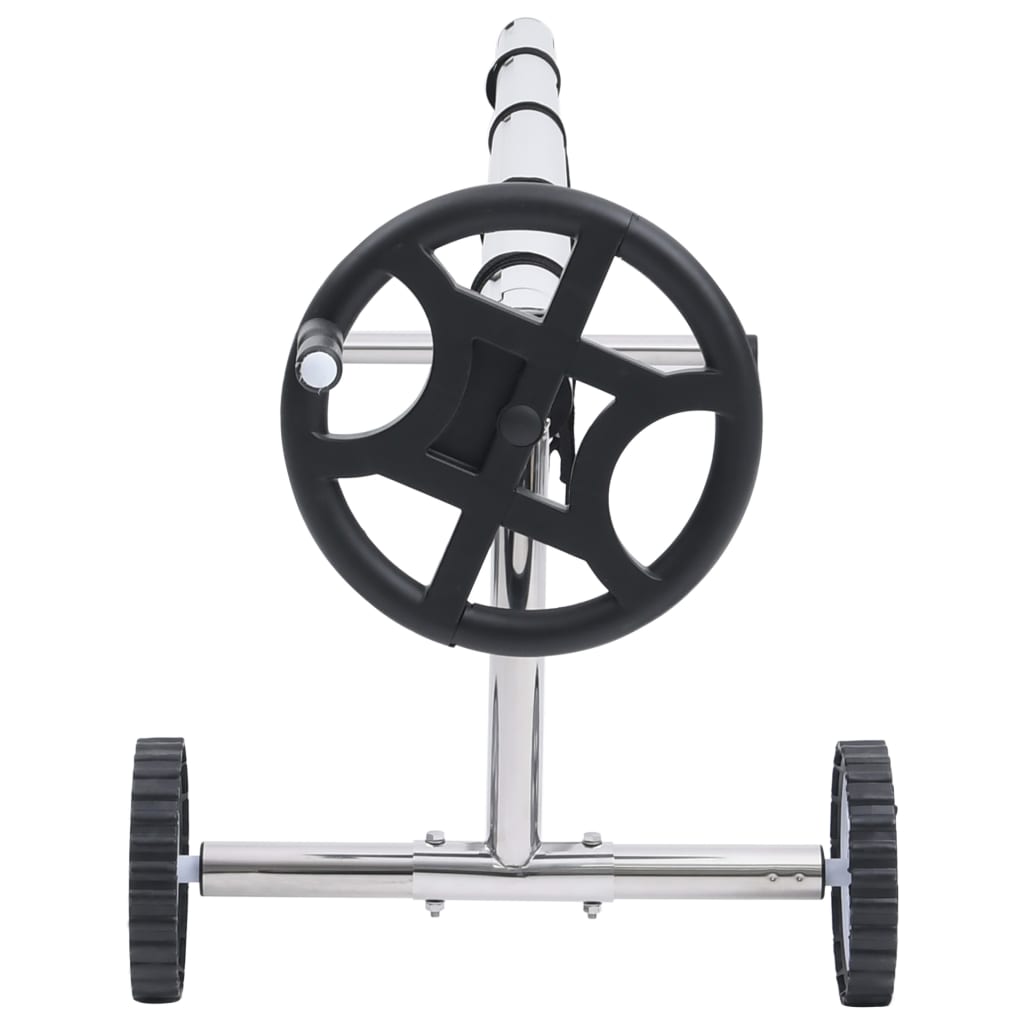 Derulator prelată de piscină cu bază din oțel inoxidabil