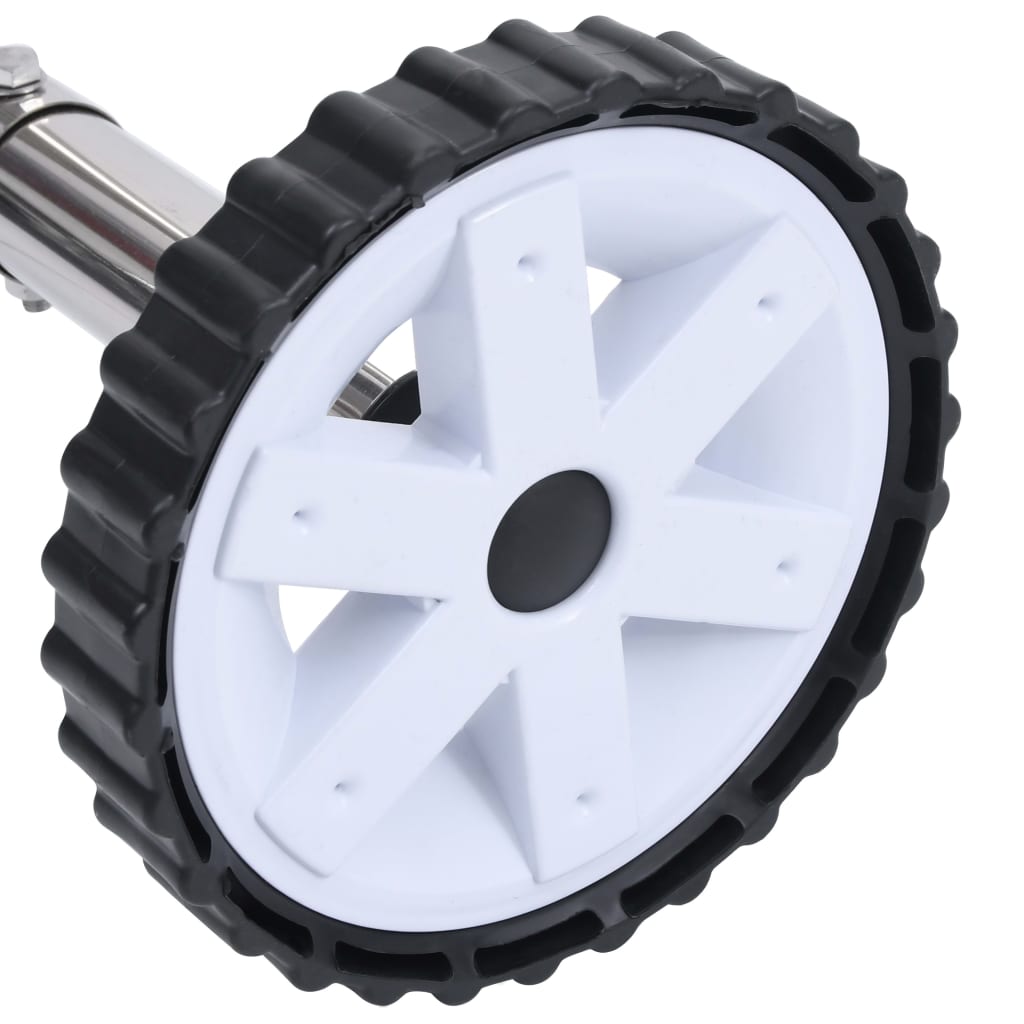 Derulator prelată de piscină cu bază din oțel inoxidabil