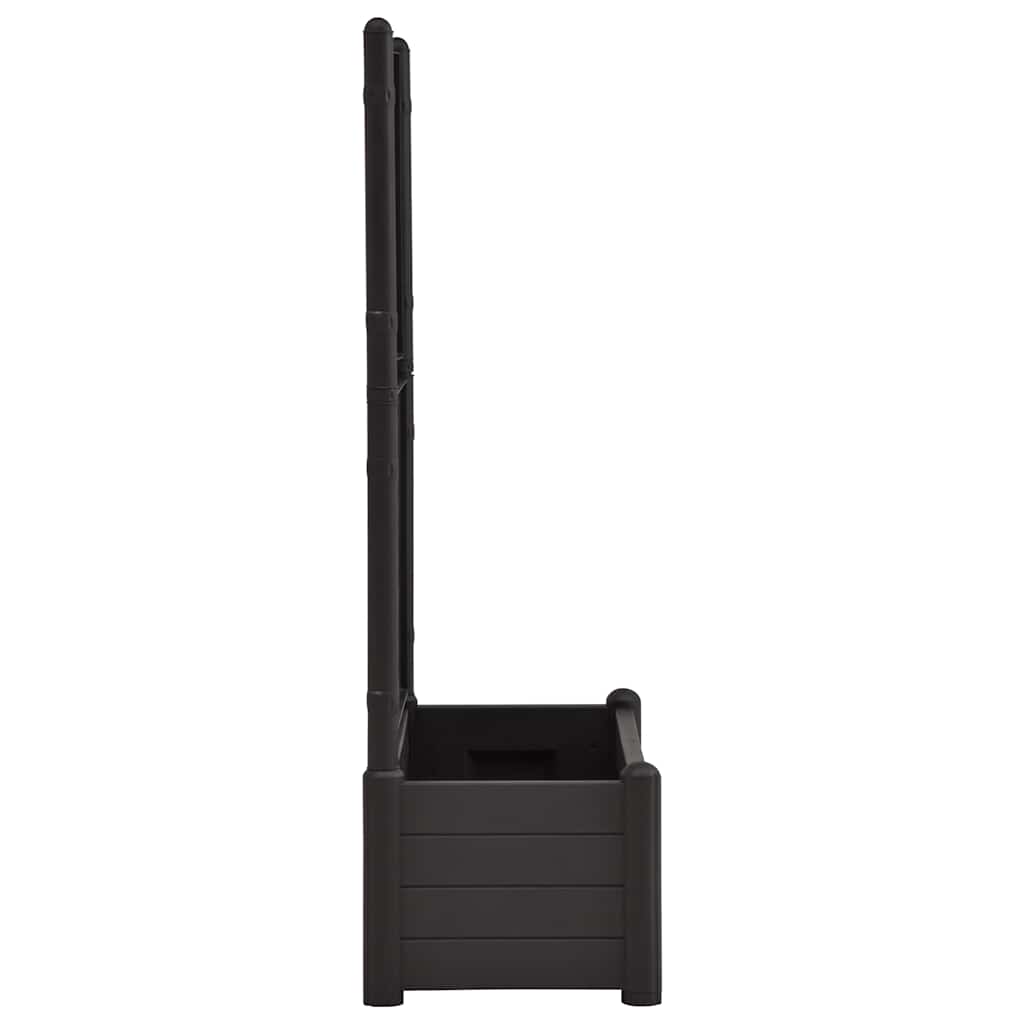 Jardinieră de grădină cu spalier, antracit, 100x43x142, PP