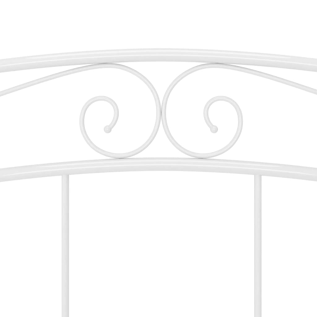 Cadru de pat, alb, 140x200 cm, metal