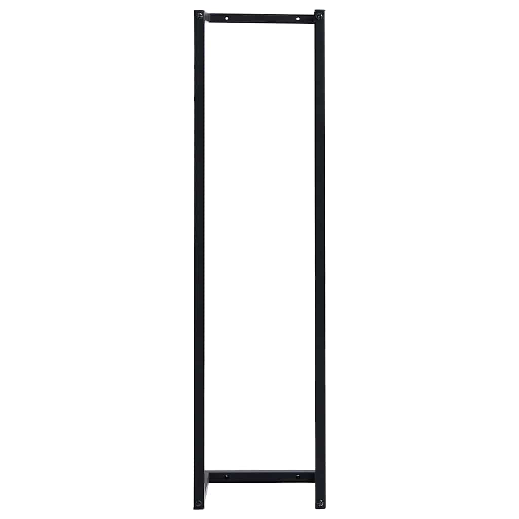Suport de prosoape, negru, 25x20x95 cm, fier