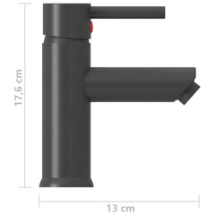 Robinet chiuvetă de baie, gri, 130x176 mm